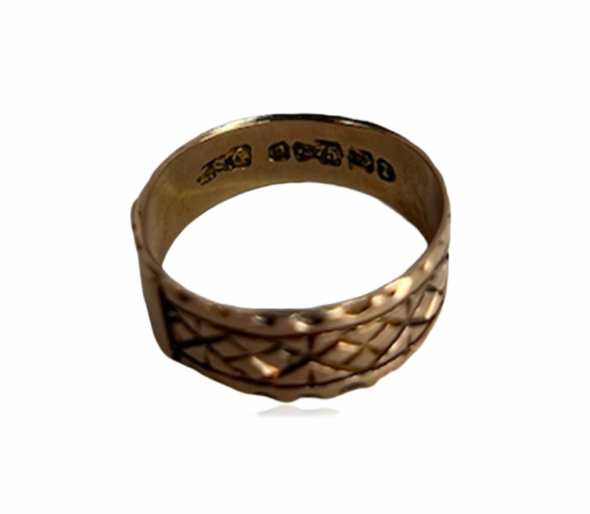 Gold Buckle Ring
