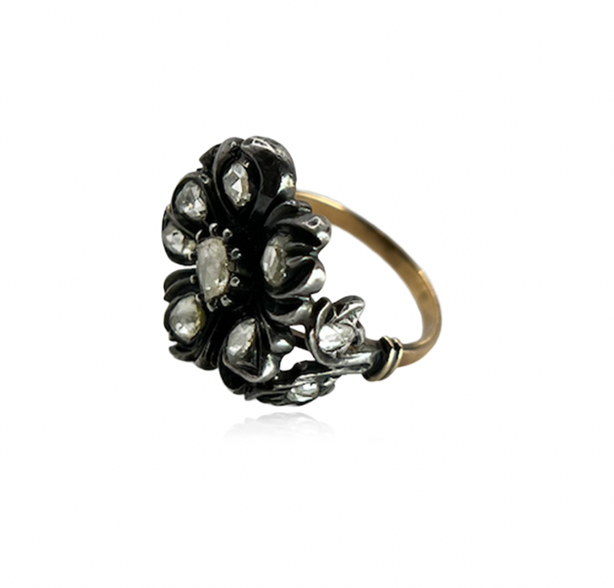 Edwardian Rose-Cut Diamond Ring