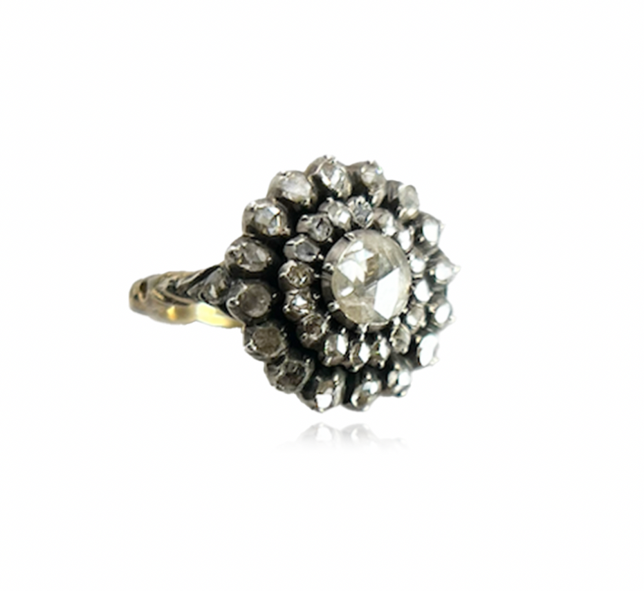 Rose Cut Diamond Ring