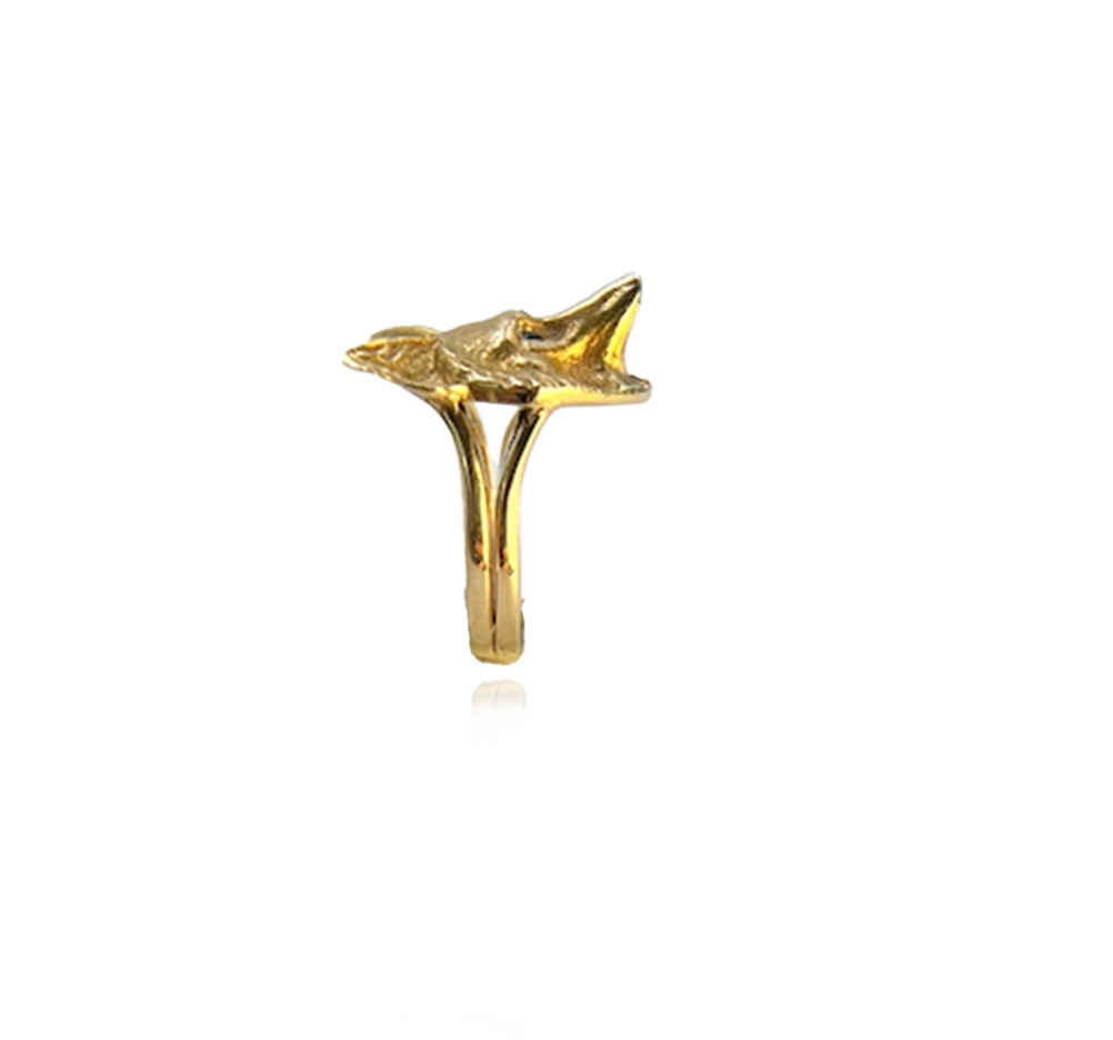 Gold and Tsavorite Fox Ring