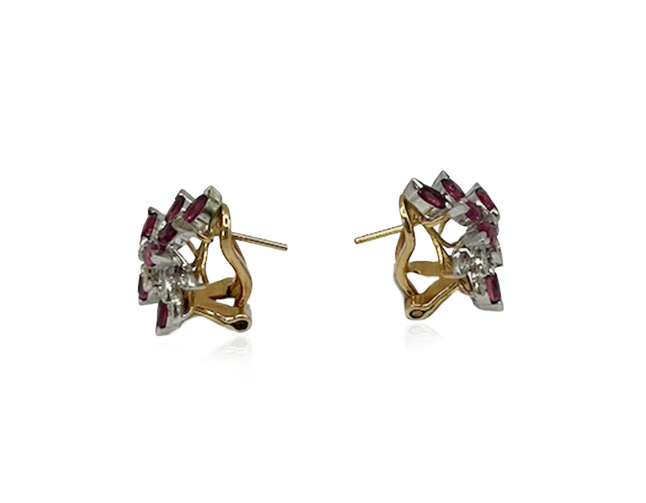 Ruby and Diamond Earrings