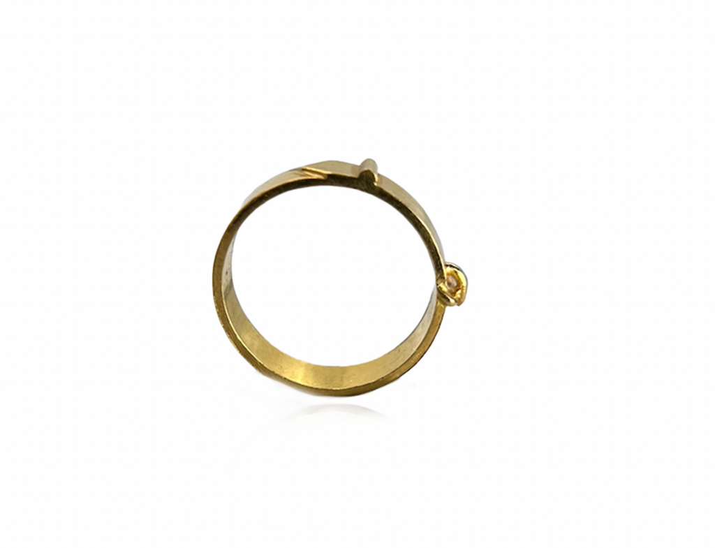 Gold Buckle Ring