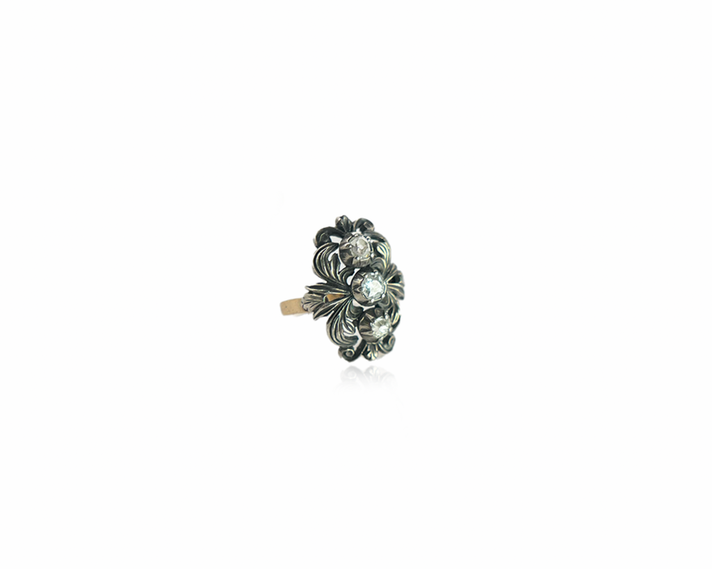 Danish Rose Cut Diamond Ring