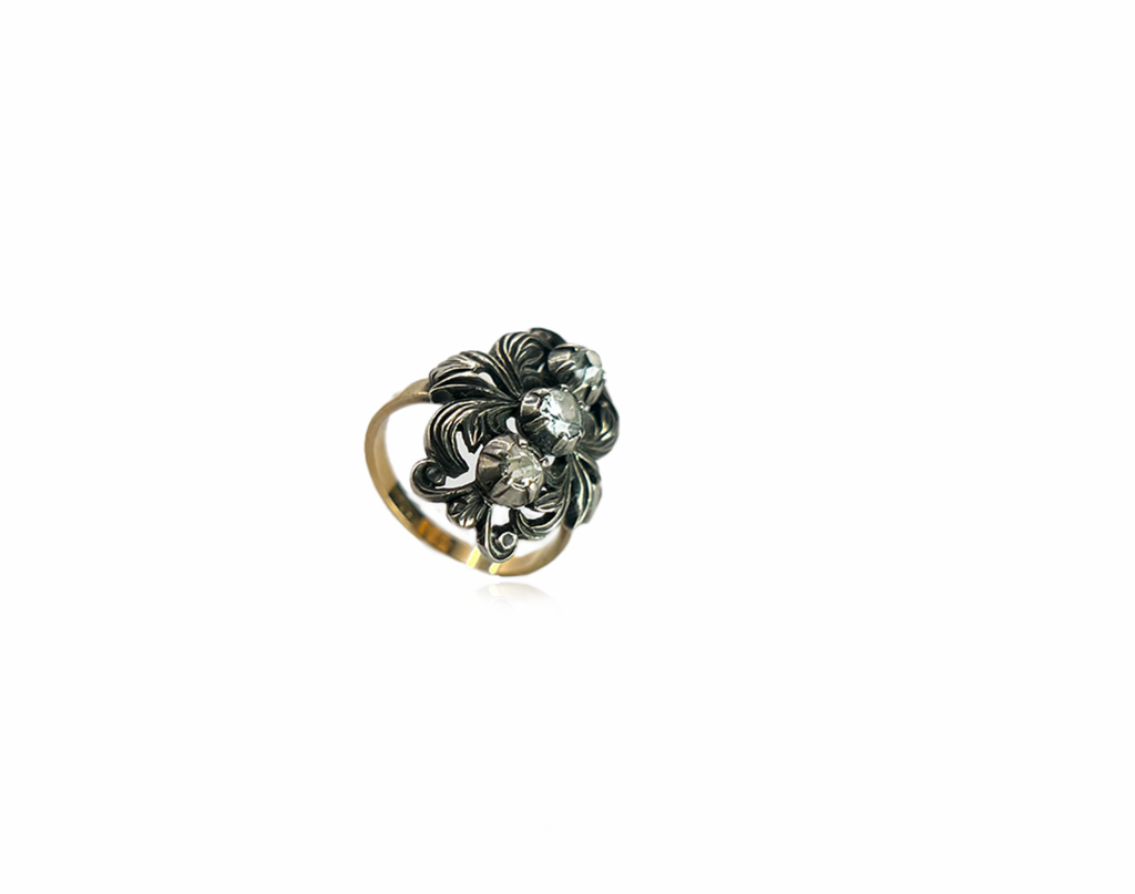 Danish Rose Cut Diamond Ring