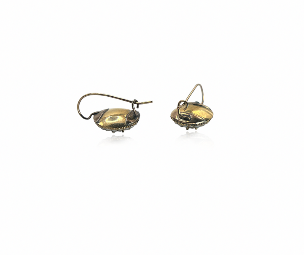 Seed Pearl and Large Citrine Detachable Earrings