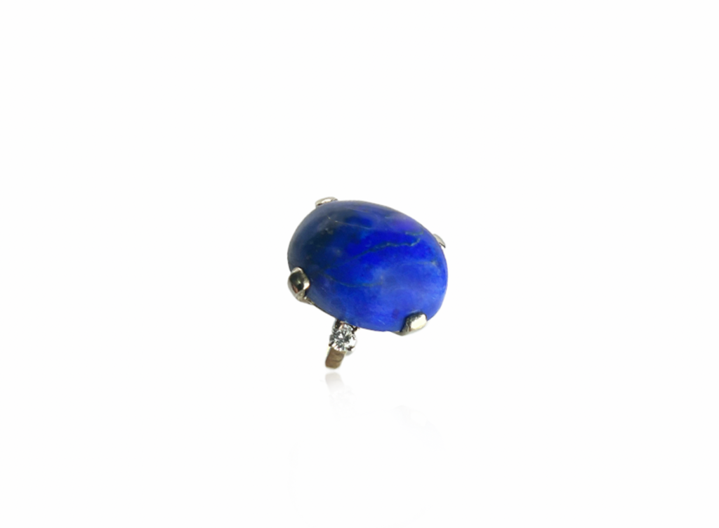 Lapis and Diamond Ring