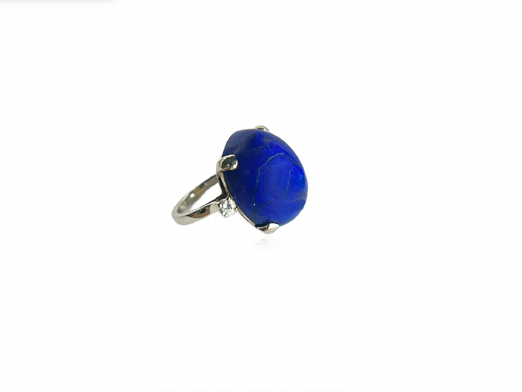 Lapis and Diamond Ring