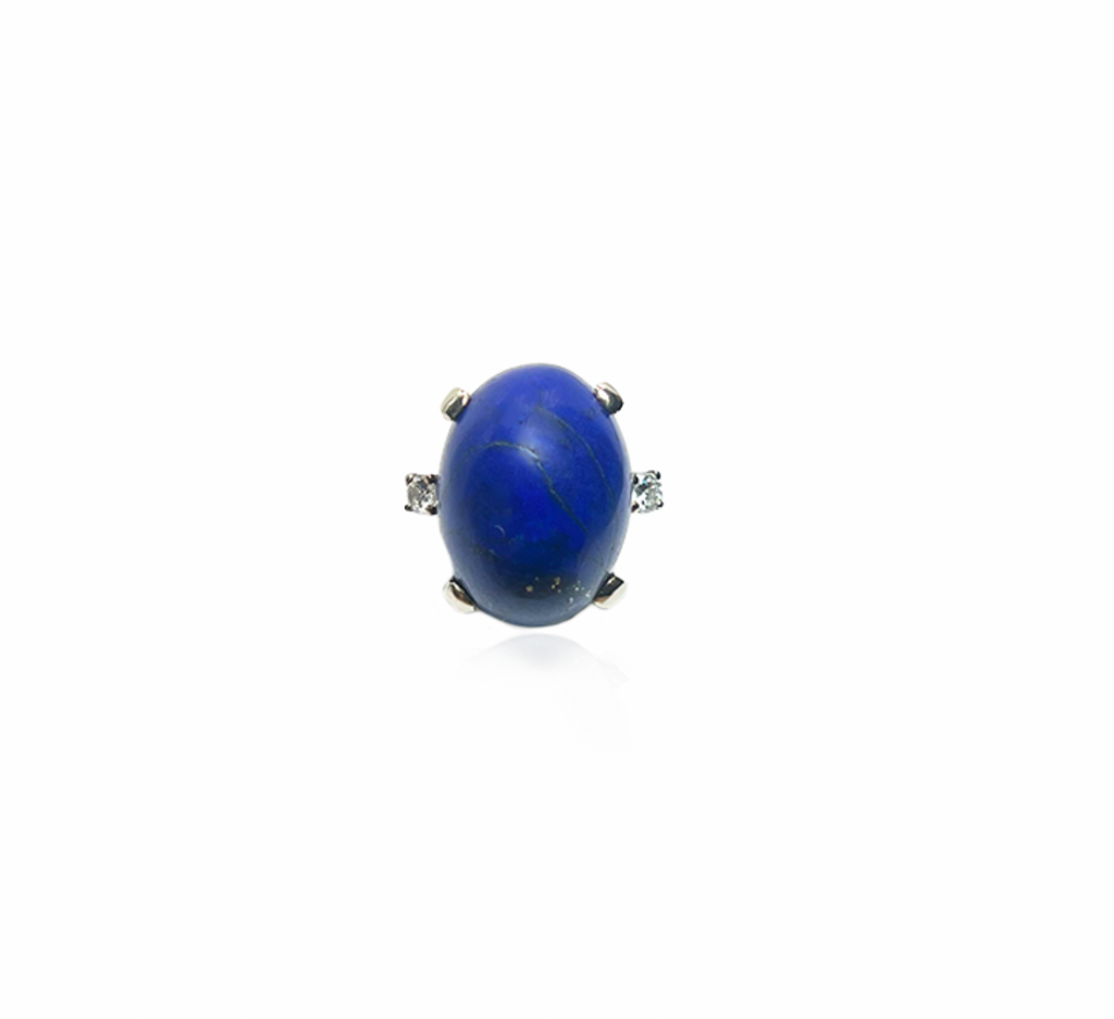 Lapis and Diamond Ring