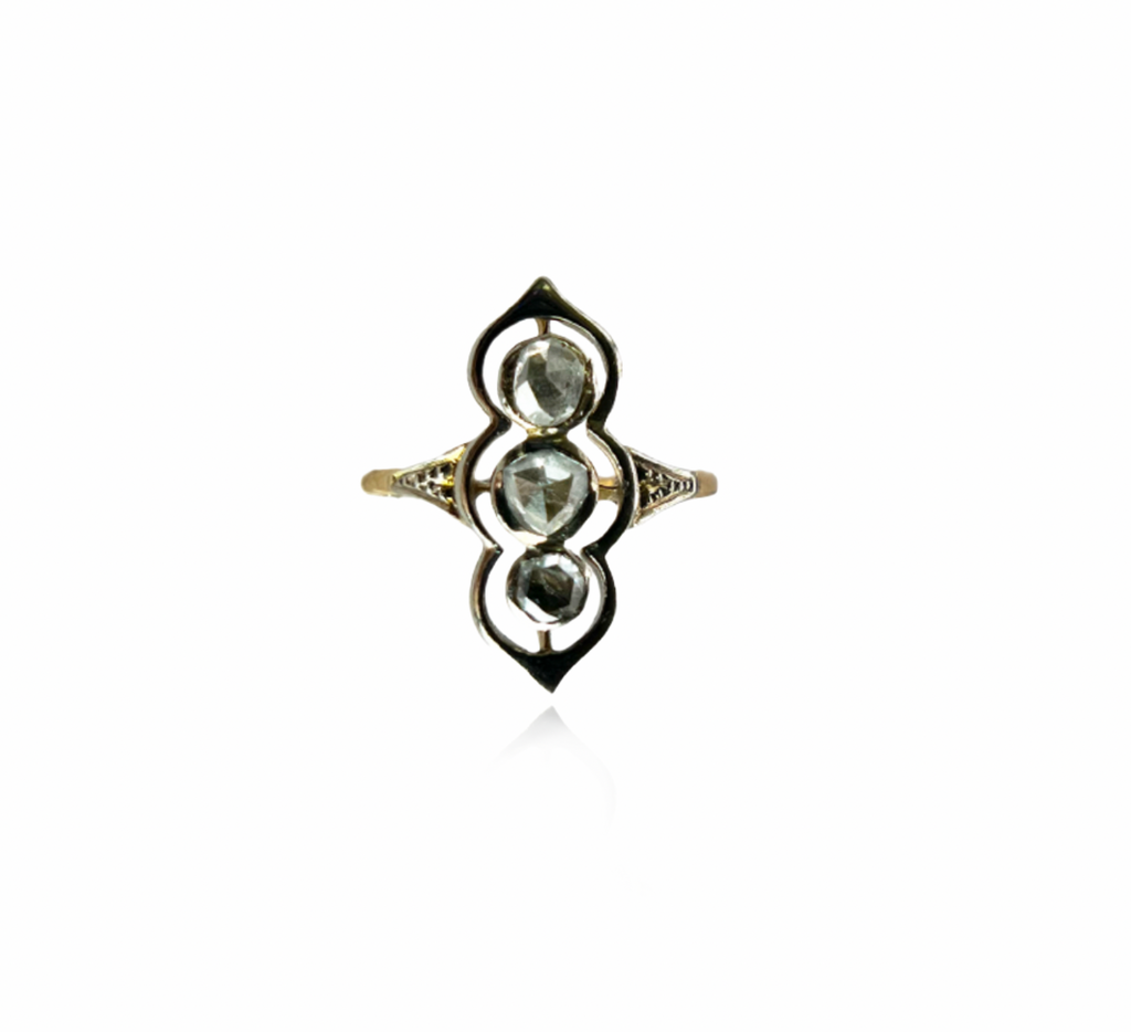 Rose Cut Diamond Ring