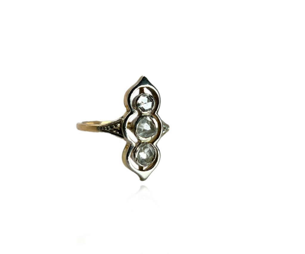 Rose Cut Diamond Ring