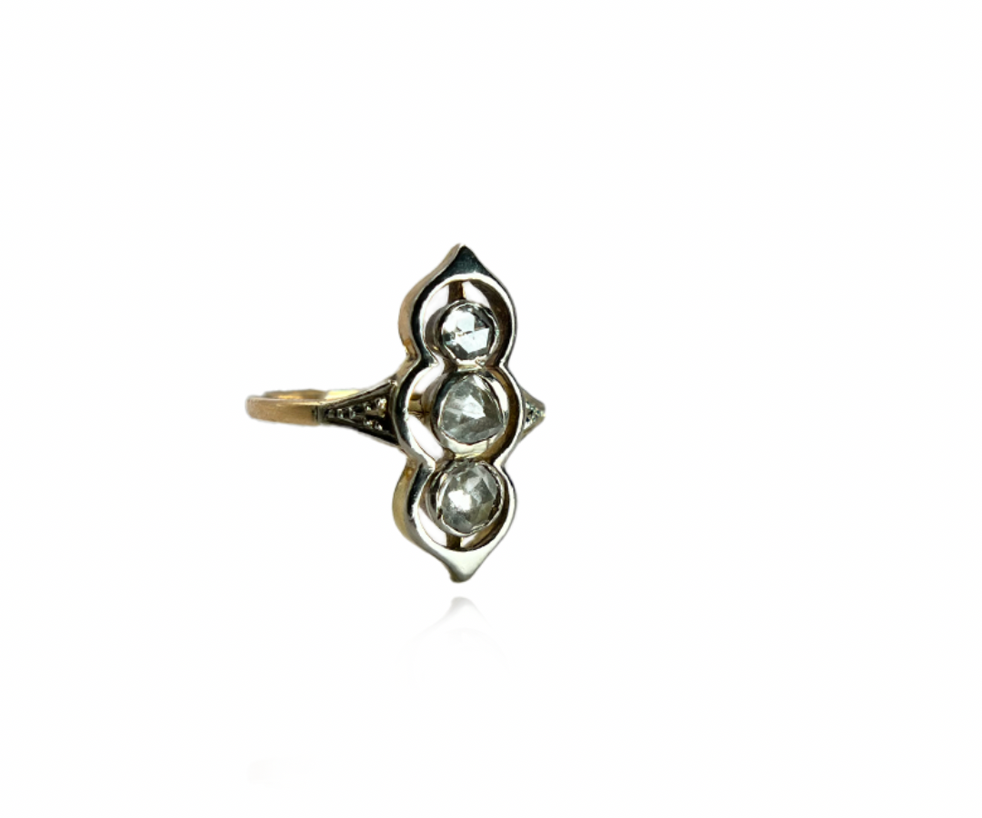 Rose Cut Diamond Ring