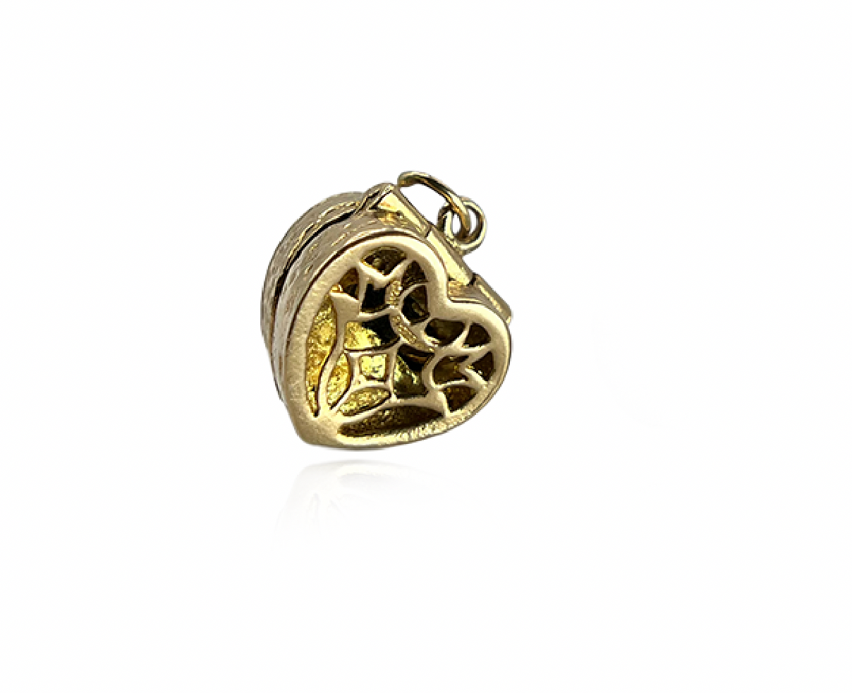 French Promise Ring in Heart Charm Box