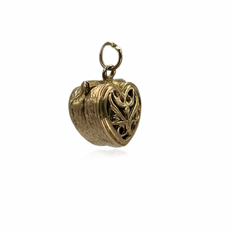 French Promise Ring in Heart Charm Box