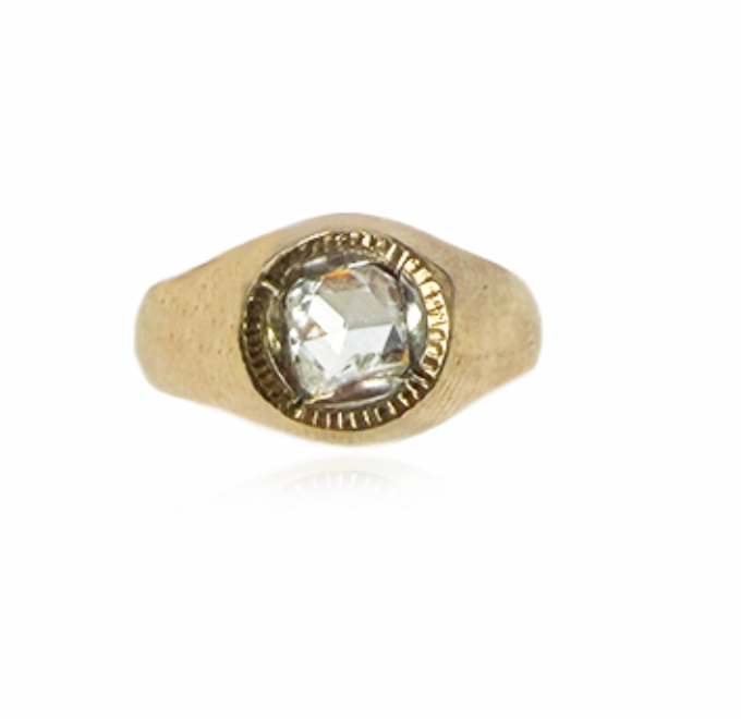 Rose Cut Diamond Ring