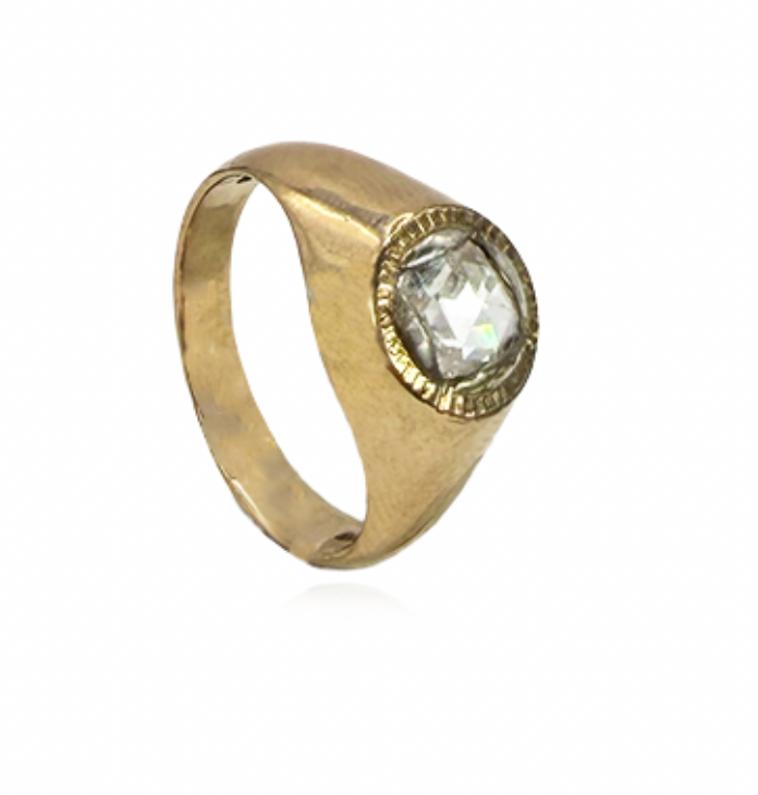 Rose Cut Diamond Ring