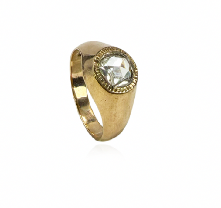 Rose Cut Diamond Ring