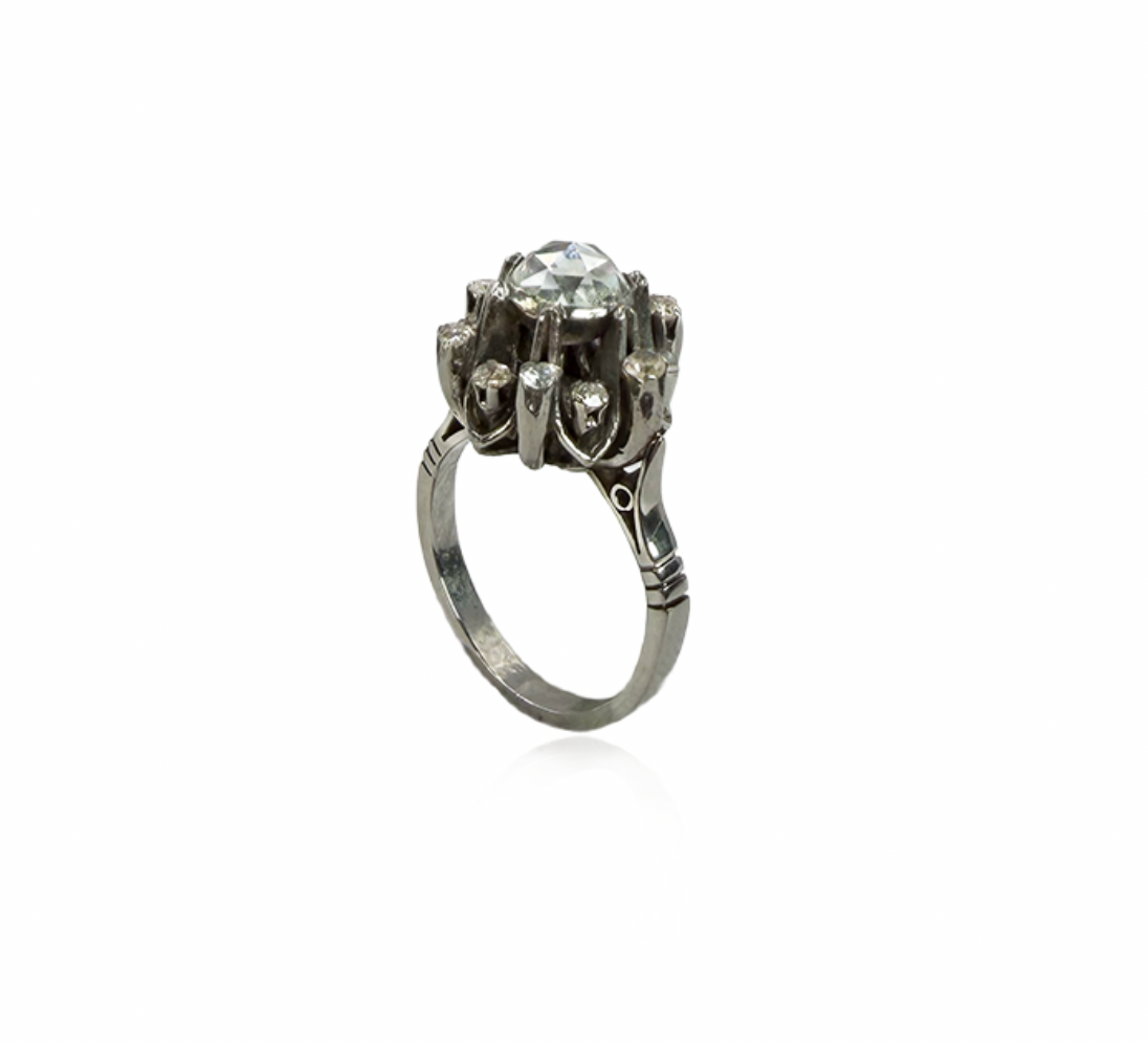 Georgian Rose Cut Diamond Ring