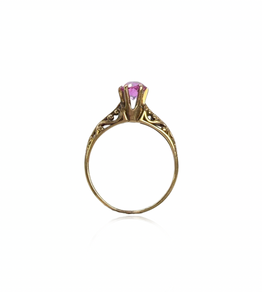 Pink Sapphire Edwardian Ring