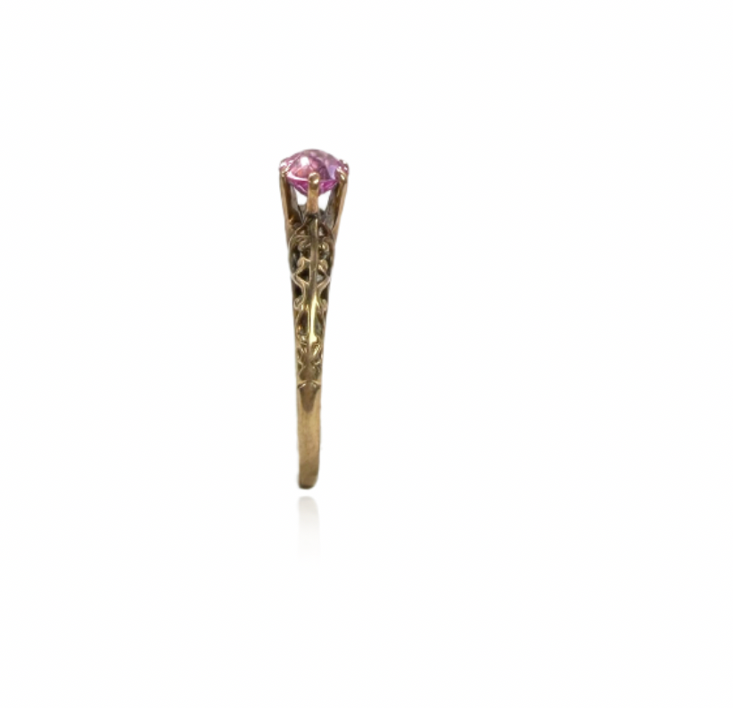 Pink Sapphire Edwardian Ring