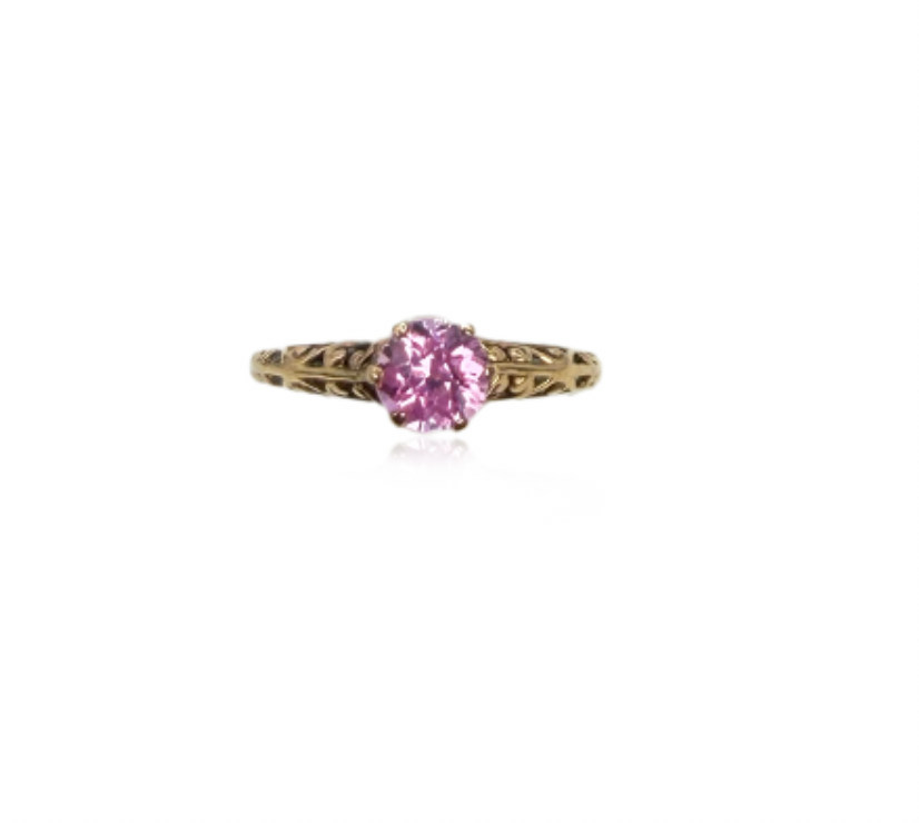Pink Sapphire Edwardian Ring