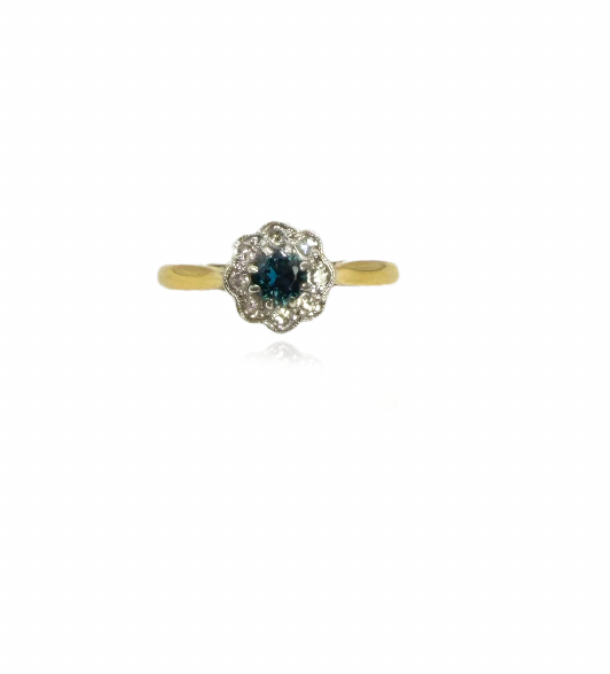 Diamond and Sapphire Ring