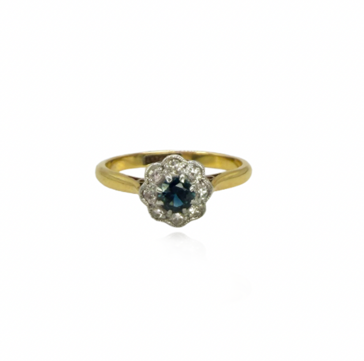 Diamond and Sapphire Ring
