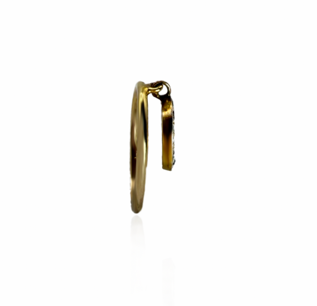 Gold and Diamond Charm Ring
