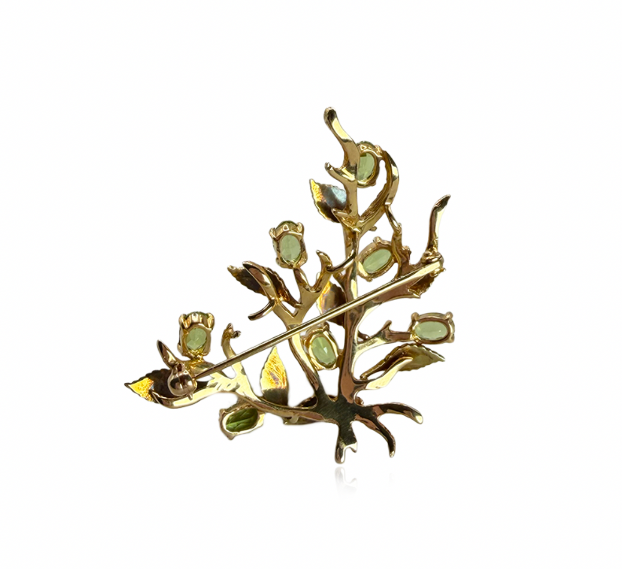Peridot Branch Brooch