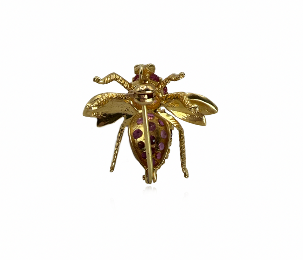 Gold Bee Brooch