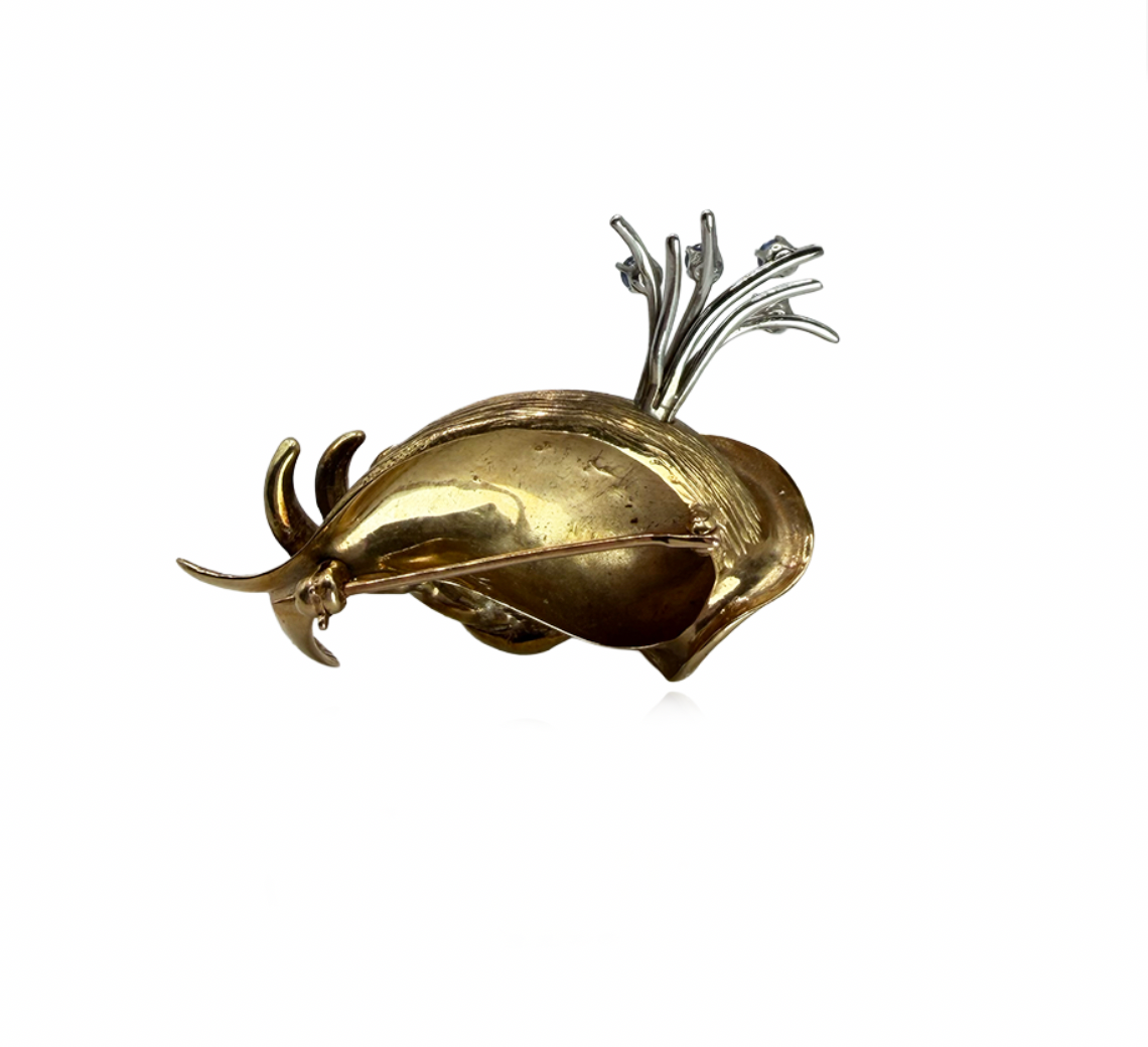 Whale Brooch