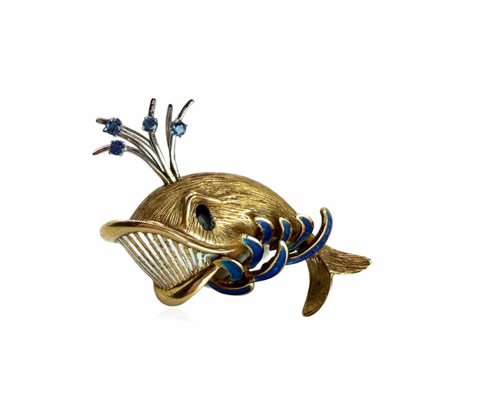Whale Brooch