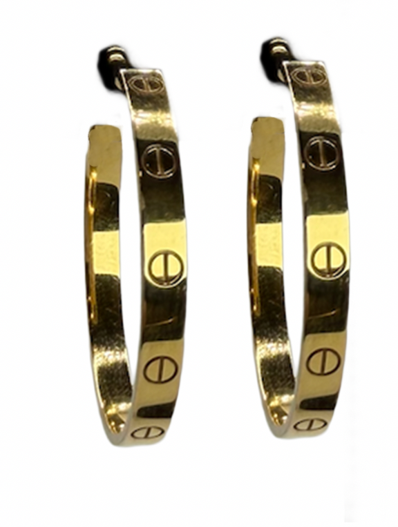 Cartier Love Gold Hoop Earrings