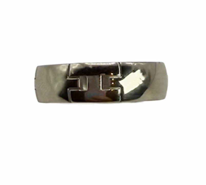 Hermes H White Gold Band