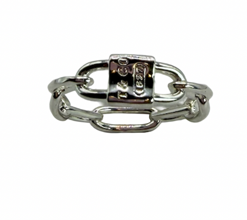 Tiffany & Co. Double Lock Motif Ring