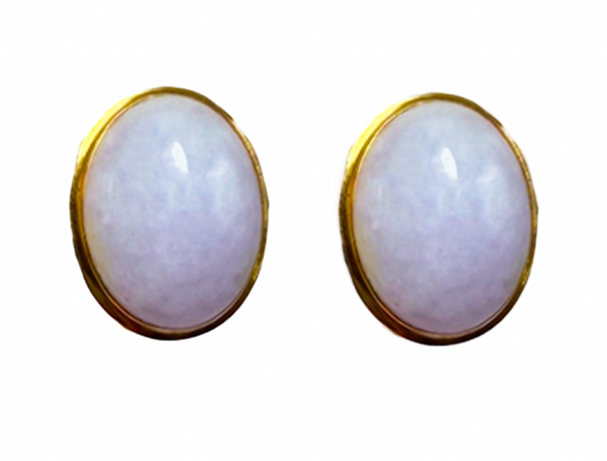 Lavender Jadeite Earrings