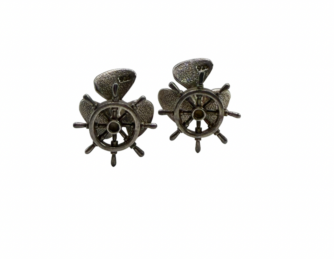 Sterling Silver Nautical Cufflinks