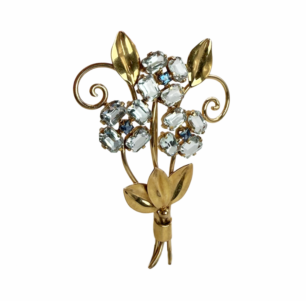 Vintage Cartier Floral Bouquet Brooch