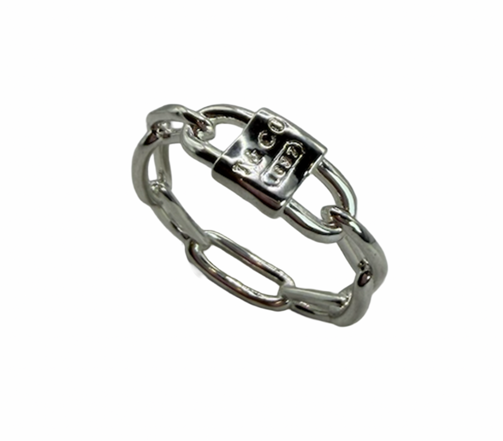 Tiffany & Co. Double Lock Motif Ring