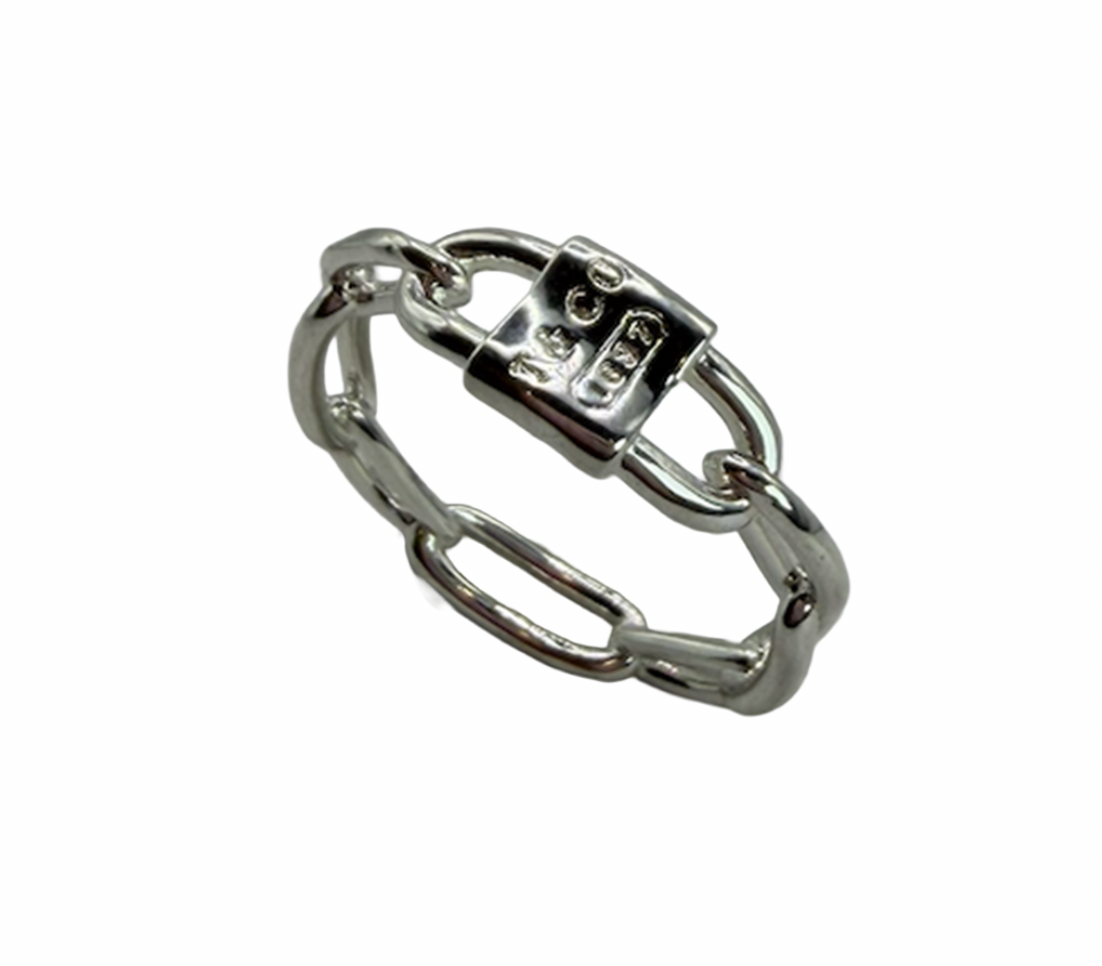 Tiffany & Co. Double Lock Motif Ring