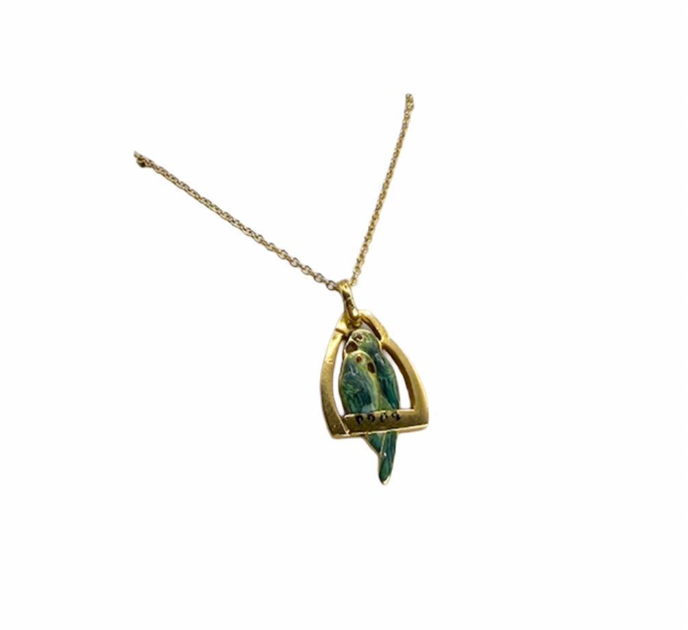 Vintage Cartier Parrot Pendant Necklace